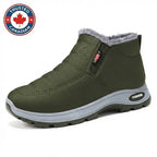 Sianna quilted slip-on ankle boot in Green, side view