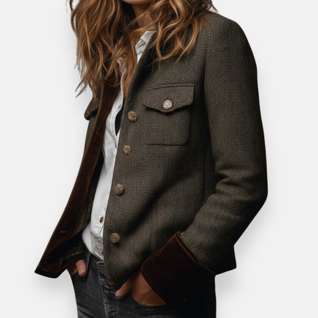 Blaire Tailored Utility Jacket, close-up