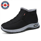 Sianna quilted slip-on ankle boot in Black, side view
