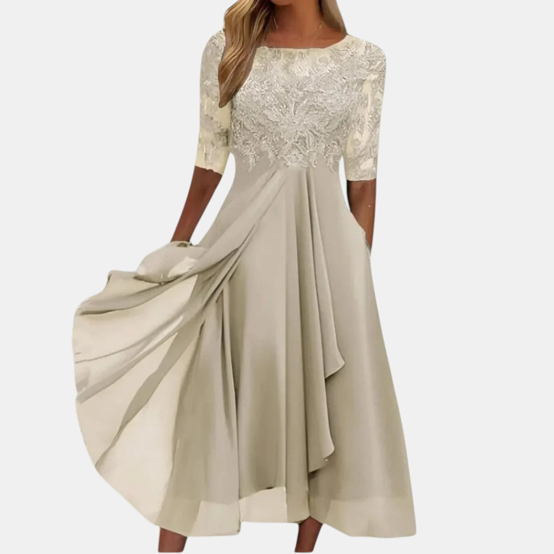 Rhonda Lace Dress, view 3 – Golden Hour Wardrobe
