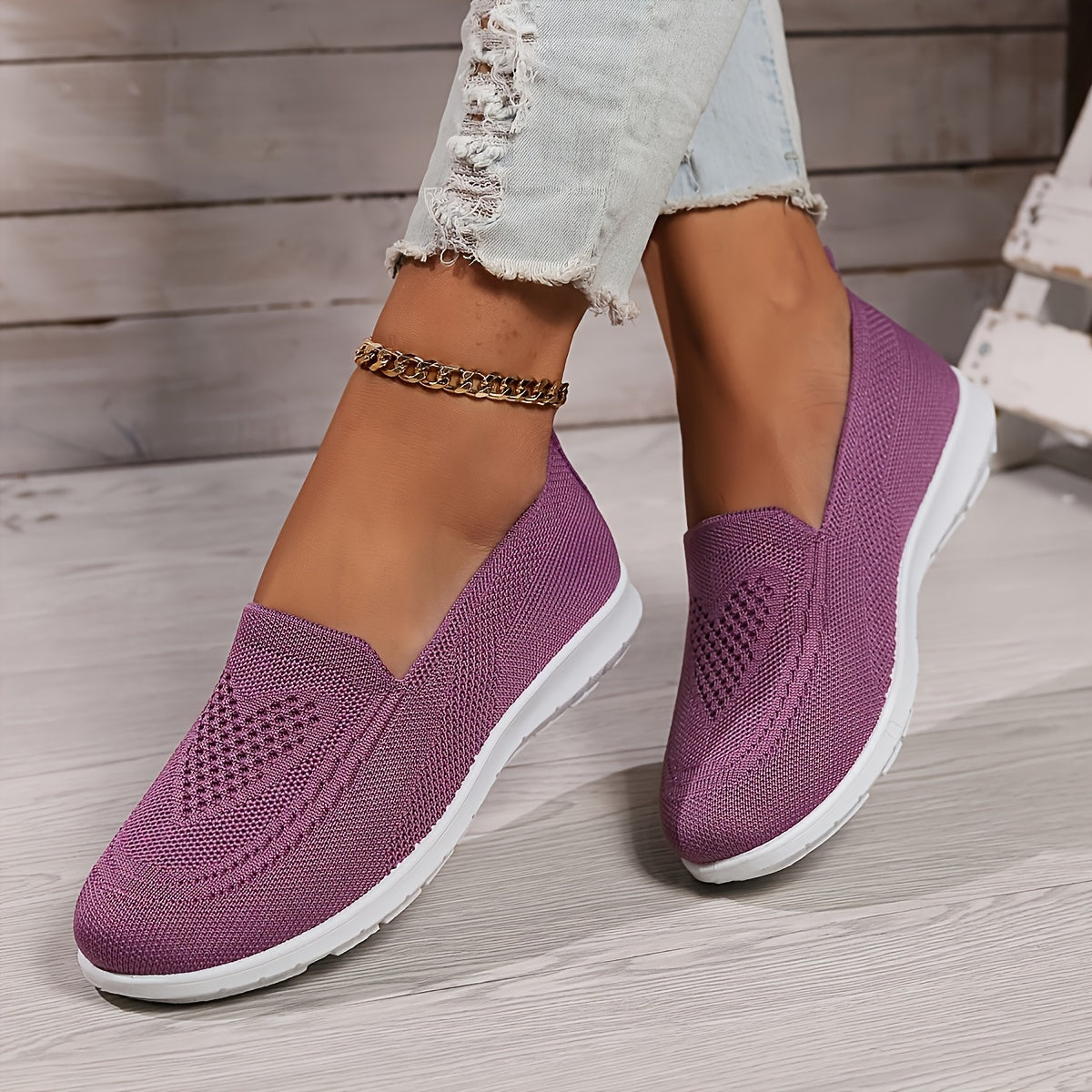 Elara | Women's Orthopedic Knit Slip-On Shoes