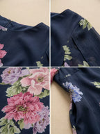 Bianca Floral Maxi Dress fabric and stitching detail