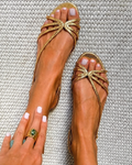 Ginevra | Elegant Golden Sandals for Summer