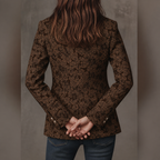 Women’s Paisley Jacquard Fitted Blazer