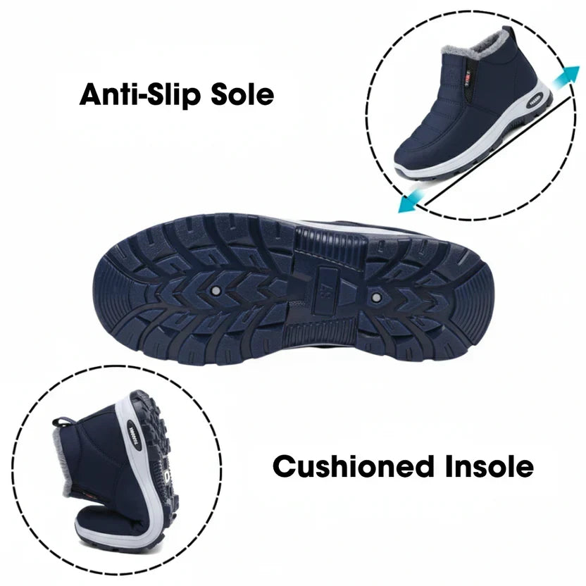 The non-slip sole pattern and cushioned insole of the Sianna boot