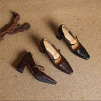 Maela | Genuine Leather Heels