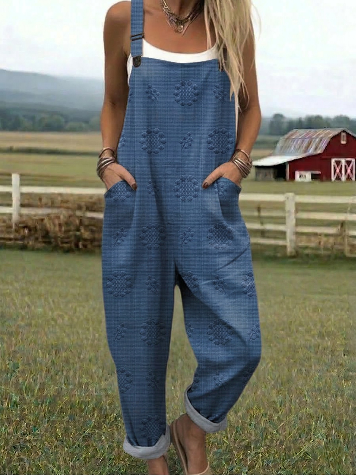 Freja | Relaxed Pattern Jumpsuit