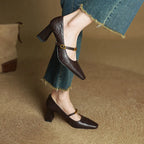 Maela | Genuine Leather Heels
