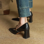 Maela | Genuine Leather Heels