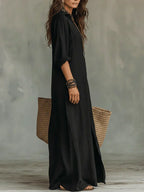 Stevie | Maxi Shirt Dress