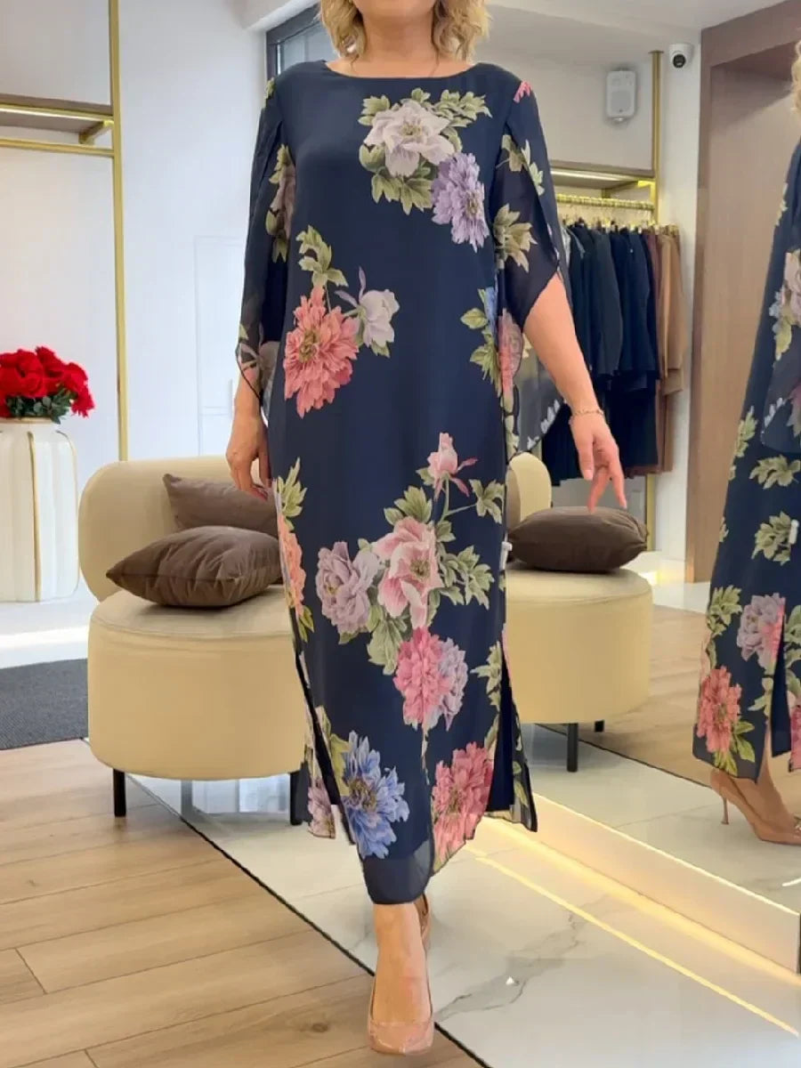 Bianca Floral Maxi Dress worn in store