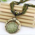 Bohemian Green Stone Necklace
