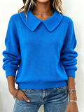 Rosewyn™ | Royal Blue Peter Pan Collar Sweater