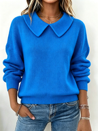 Rosewyn™ | Royal Blue Peter Pan Collar Sweater